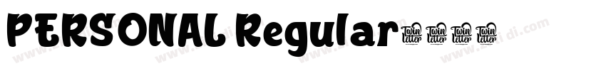 PERSONAL Regular字体转换